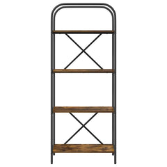 vidaXL Bookshelf 4-Tier 60 x 30 x 146 cm Engineered wood Smoked Oak 5