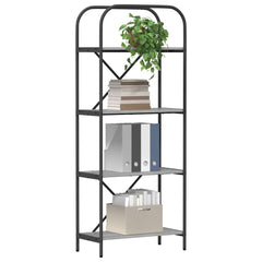 vidaXL Bookshelf 4-Tier 60 x 30 x 146 cm Engineered wood Grey Sonoma 3