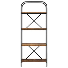 vidaXL Bookshelf 4-Tier 60 x 30 x 146 cm Engineered wood Old Wood 5