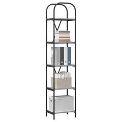 vidaXL Bookshelf 5-Tier 40 x 30 x 183 cm Engineered wood Grey Sonoma 3