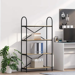 vidaXL Bookshelf 4-Tier 80 x 30 x 146 cm Engineered wood Sonoma Oak 1