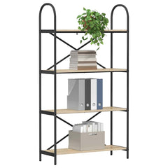 vidaXL Bookshelf 4-Tier 80 x 30 x 146 cm Engineered wood Sonoma Oak 3