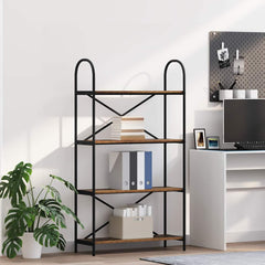 vidaXL Bookshelf 4-Tier 80 x 30 x 146 cm Engineered wood Old Wood 1