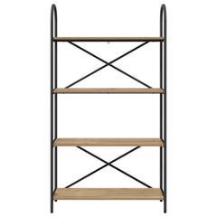 vidaXL Bookshelf 4-Tier 80 x 30 x 146 cm Engineered wood Artisan Oak 5