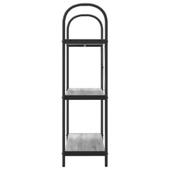 vidaXL Bookshelf 3-Tier 80 x 30 x 109 cm Engineered wood Grey Sonoma 6