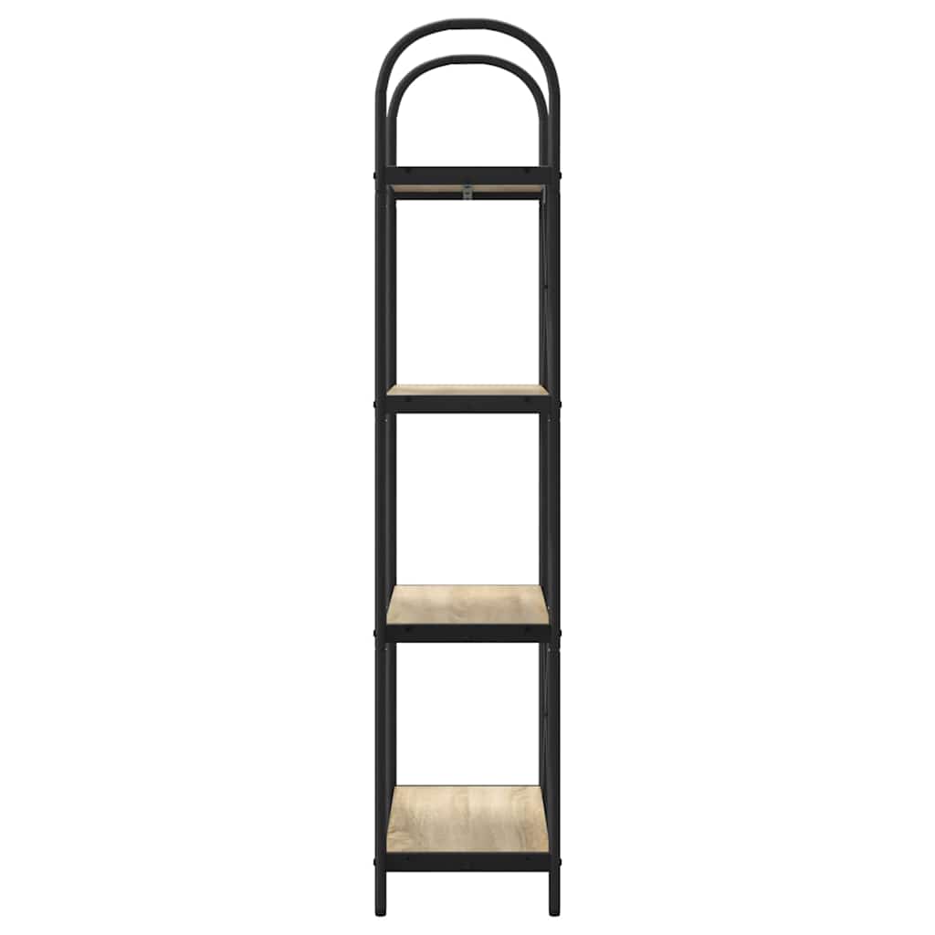 vidaXL Bookshelf 4-Tier 60 x 30 x 146 cm Engineered wood Sonoma Oak 6