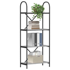 vidaXL Bookshelf 4-Tier 60 x 30 x 146 cm Engineered wood Grey Sonoma 3