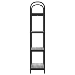vidaXL Bookshelf 4-Tier 60 x 30 x 146 cm Engineered wood Grey Sonoma 6