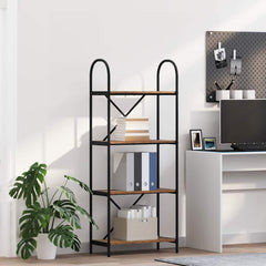 vidaXL Bookshelf 4-Tier 60 x 30 x 146 cm Engineered wood Old Wood 1