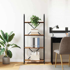 vidaXL Bookshelf 4-Tier 60 x 30 x 146 cm Engineered wood Old Wood 4