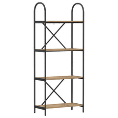 vidaXL Bookshelf 4-Tier 60 x 30 x 146 cm Engineered wood Artisan Oak 2