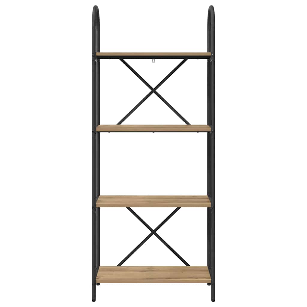 vidaXL Bookshelf 4-Tier 60 x 30 x 146 cm Engineered wood Artisan Oak 5