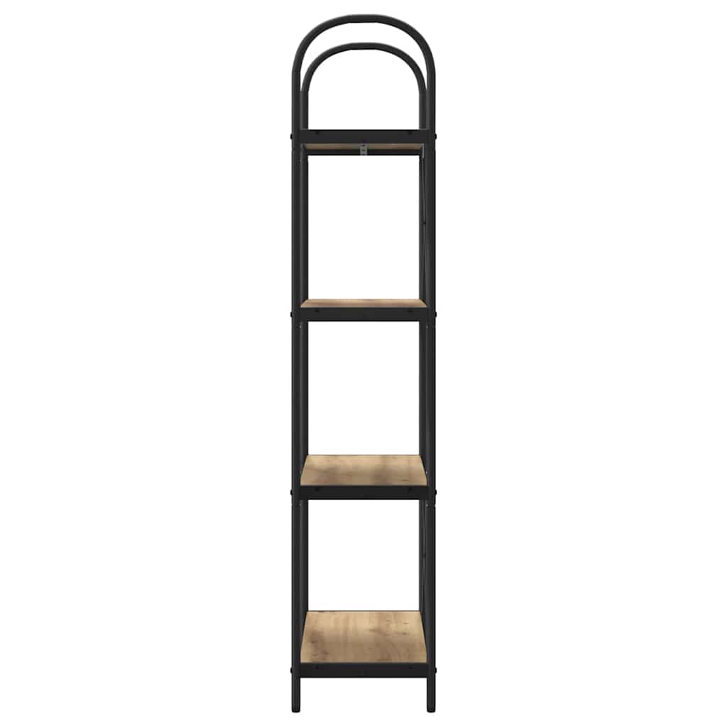 vidaXL Bookshelf 4-Tier 60 x 30 x 146 cm Engineered wood Artisan Oak 6
