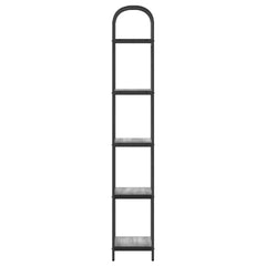 vidaXL Bookshelf 5-Tier 40 x 30 x 183 cm Engineered wood Grey Sonoma 6