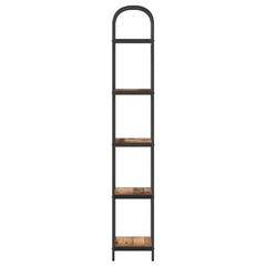vidaXL Bookshelf 5-Tier 40 x 30 x 183 cm Engineered wood Old Wood 6