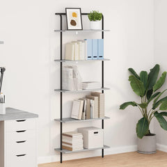 vidaXL Bookshelf 5-Tier 60 x 24 x 168 cm Engineered wood Grey Sonoma 1