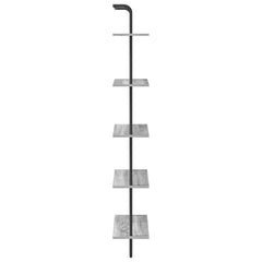 vidaXL Bookshelf 5-Tier 60 x 24 x 168 cm Engineered wood Grey Sonoma 6