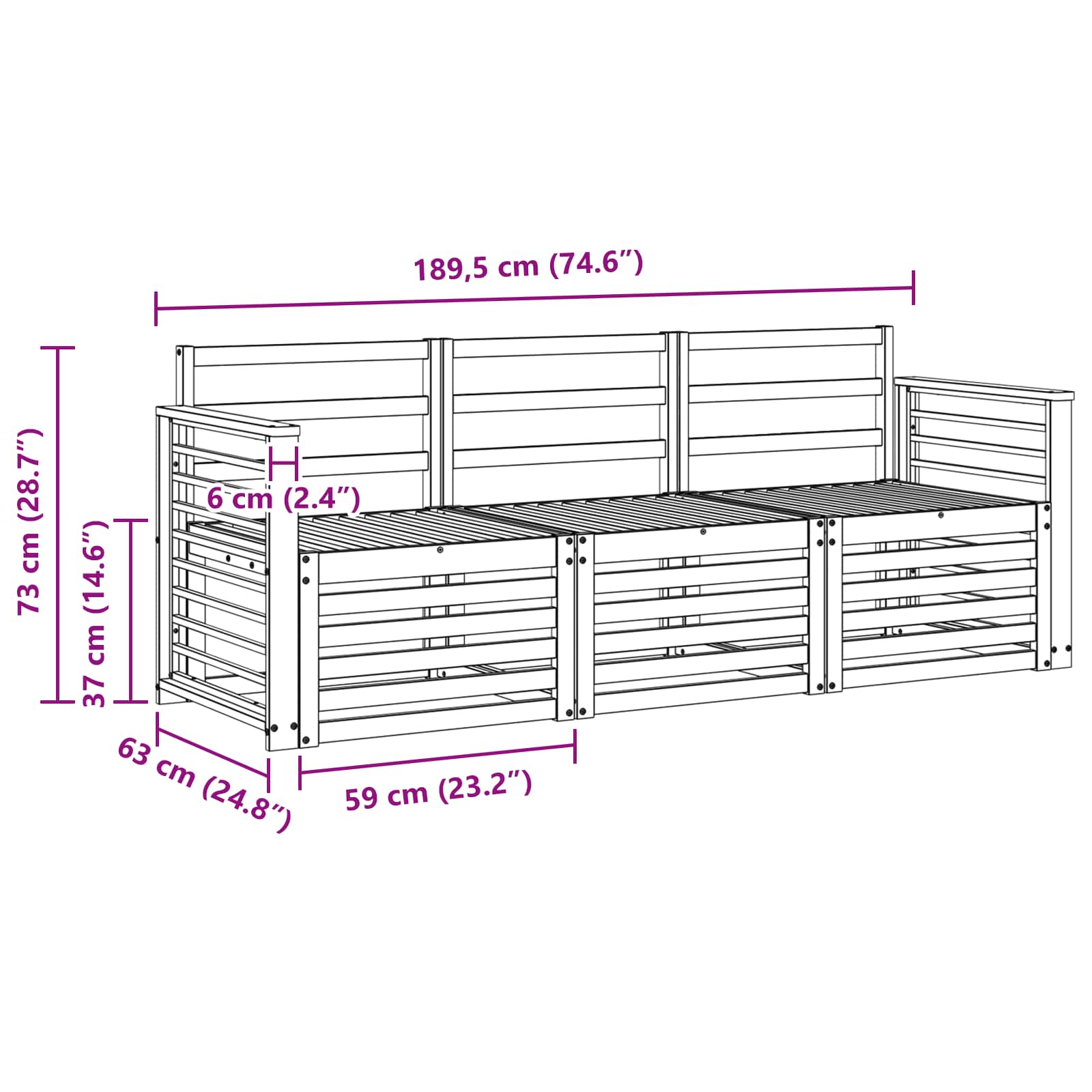 vidaXL Sofa Sets 3 pcs 5