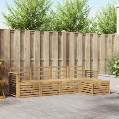 vidaXL Outdoor Sofa Set 5 pcs 5-Seaters Solid Acacia Wood White