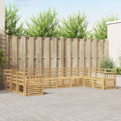 vidaXL Outdoor Sofa Set 10 pcs 10-Seaters Solid Acacia Wood