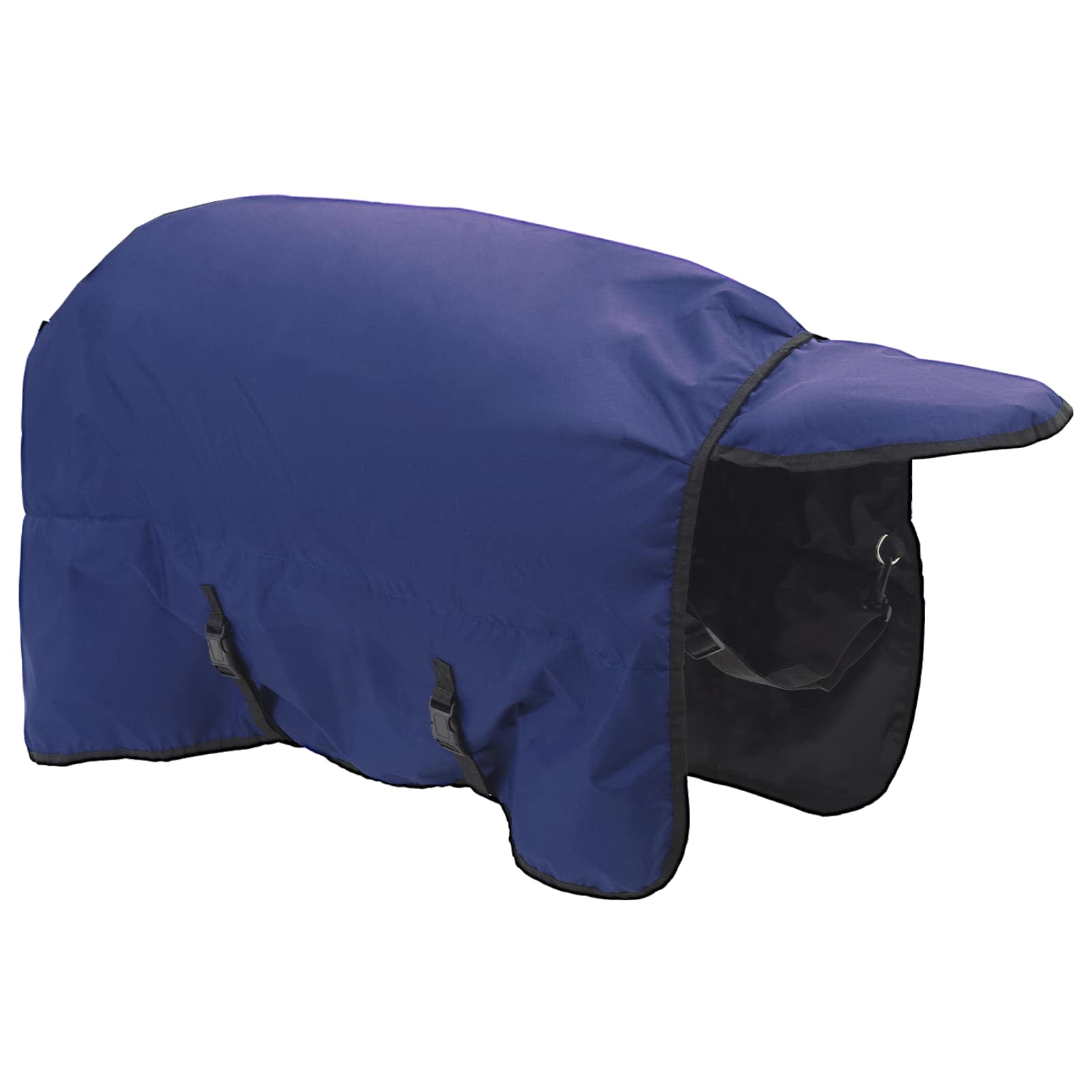 vidaXL Horse Blanket Full Navy Blue 75 cm Polyester 4