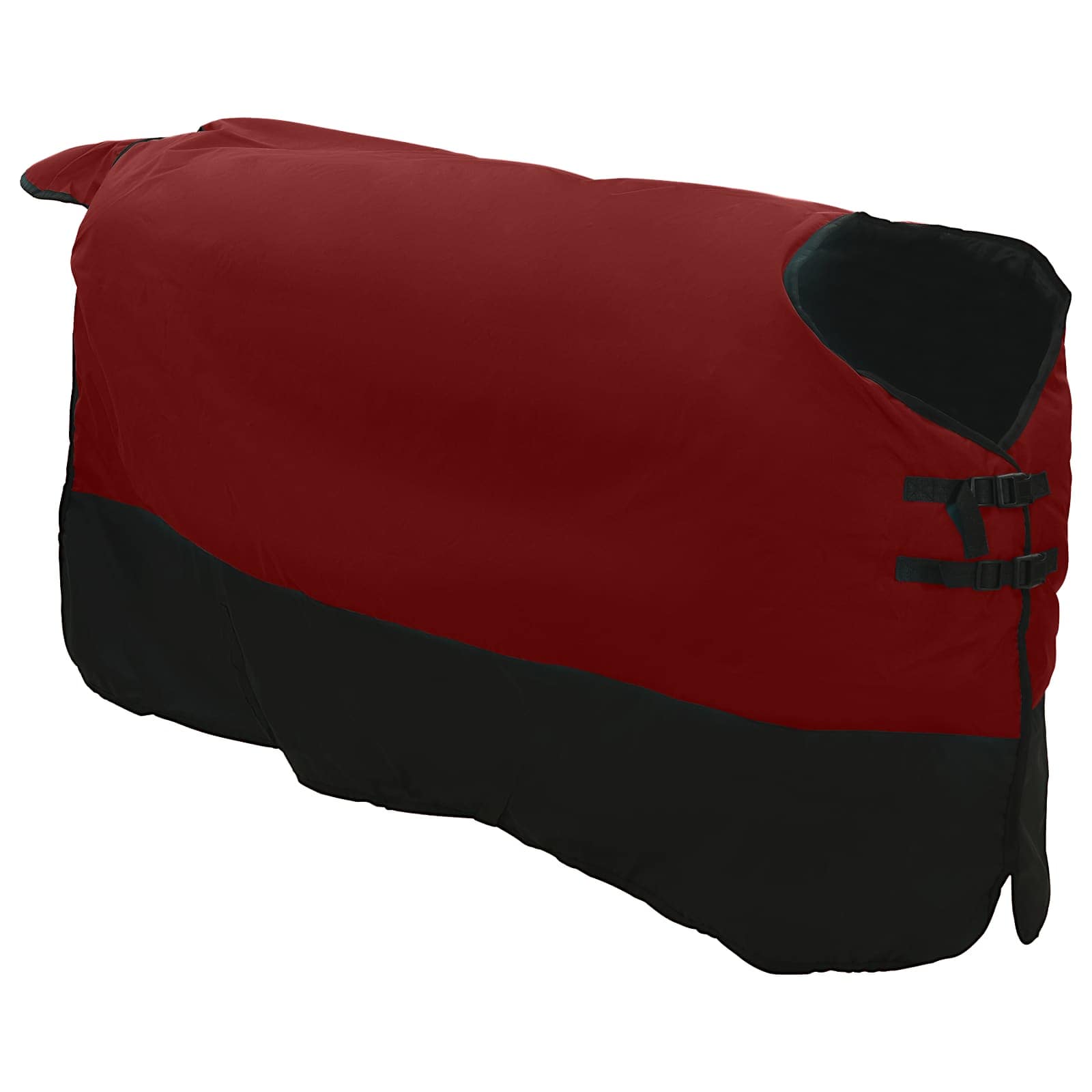 vidaXL Horse Blanket Bordeaux and Black 85 cm Polyester 3