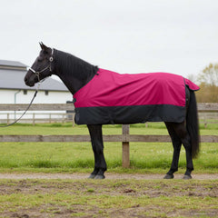 vidaXL Horse Blanket Pink and Black 75 cm Polyester 1