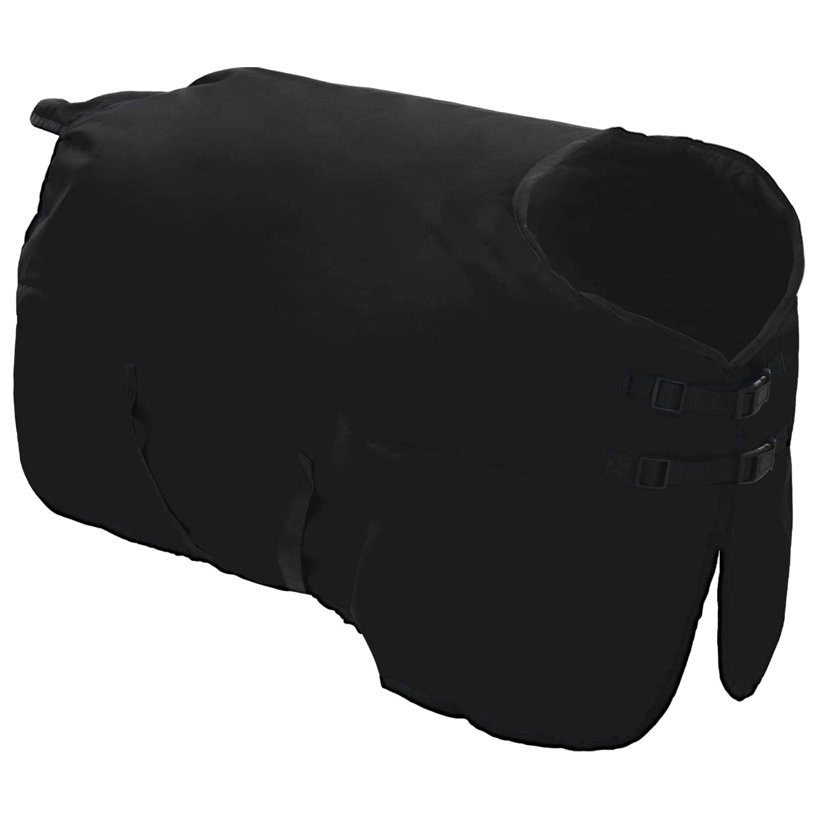vidaXL Horse Blanket Full Black 75 cm Polyester 3