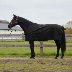 vidaXL Horse Blanket Full Black 85 cm Polyester 1