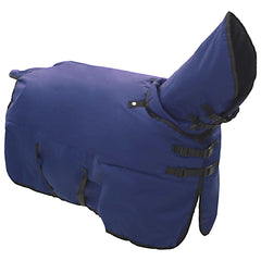 vidaXL Horse Blanket Full Navy Blue 95 cm Polyester 3