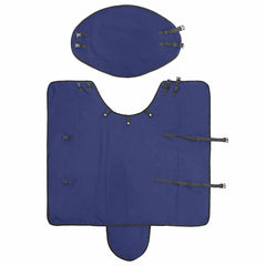vidaXL Horse Blanket Full Navy Blue 105 cm Polyester 5