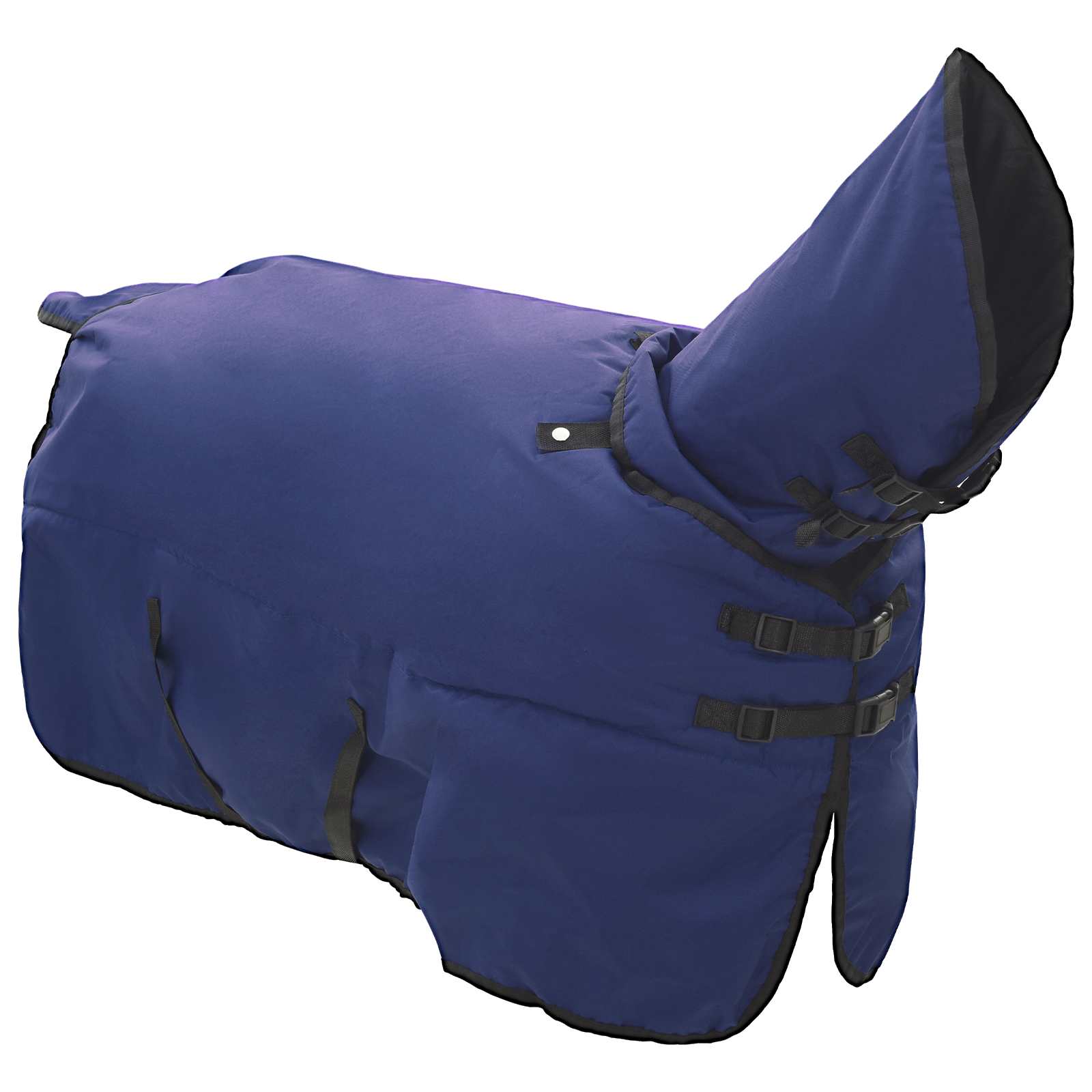 vidaXL Horse Blanket Full Navy Blue 165 cm Polyester 3