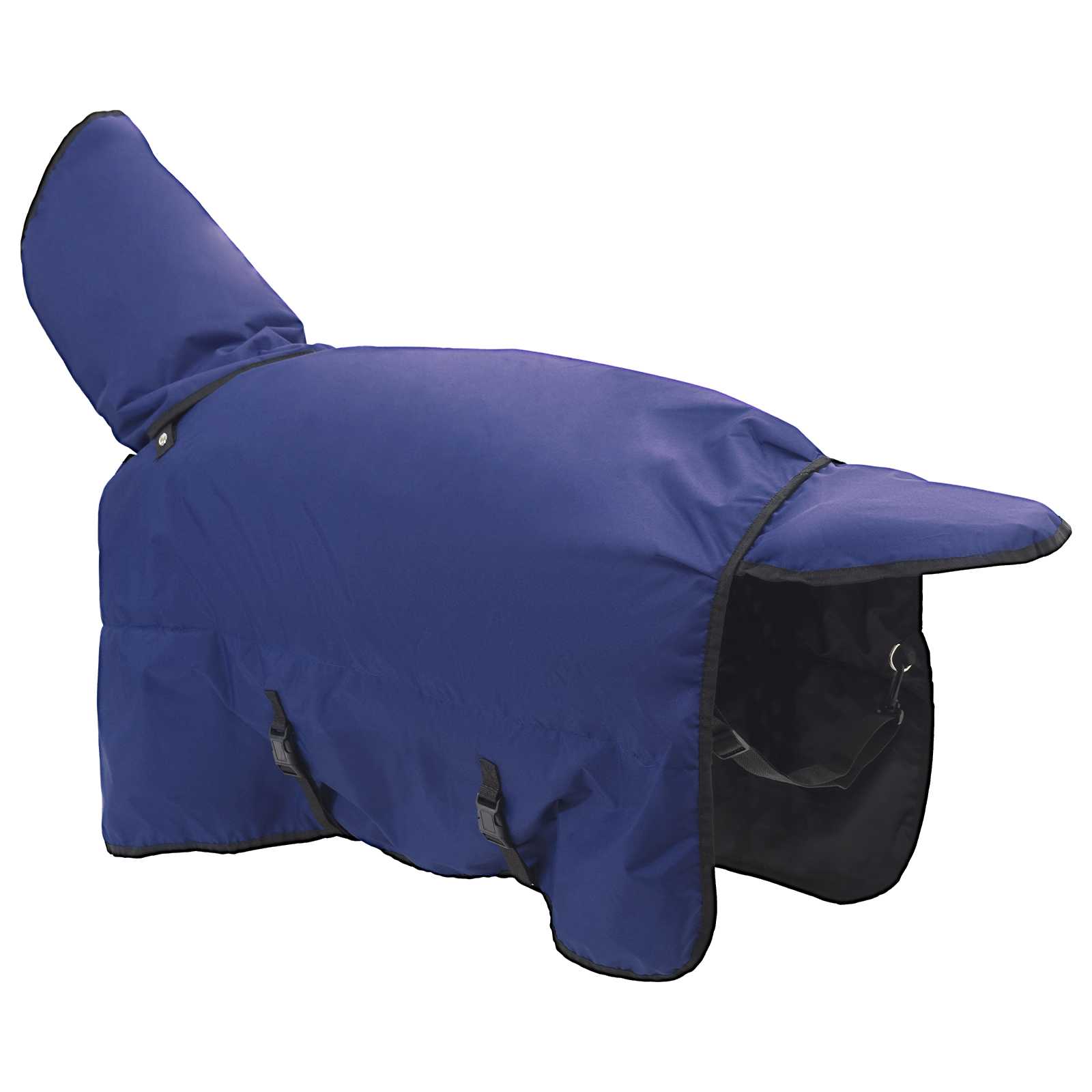 vidaXL Horse Blanket Full Navy Blue 165 cm Polyester 4