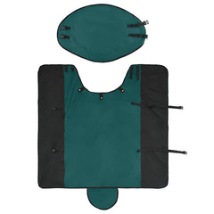 vidaXL Horse Blanket Dark Green and Black 165 cm Polyester 5