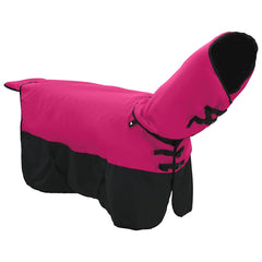 vidaXL Horse Blanket Pink and Black 95 cm Polyester 3