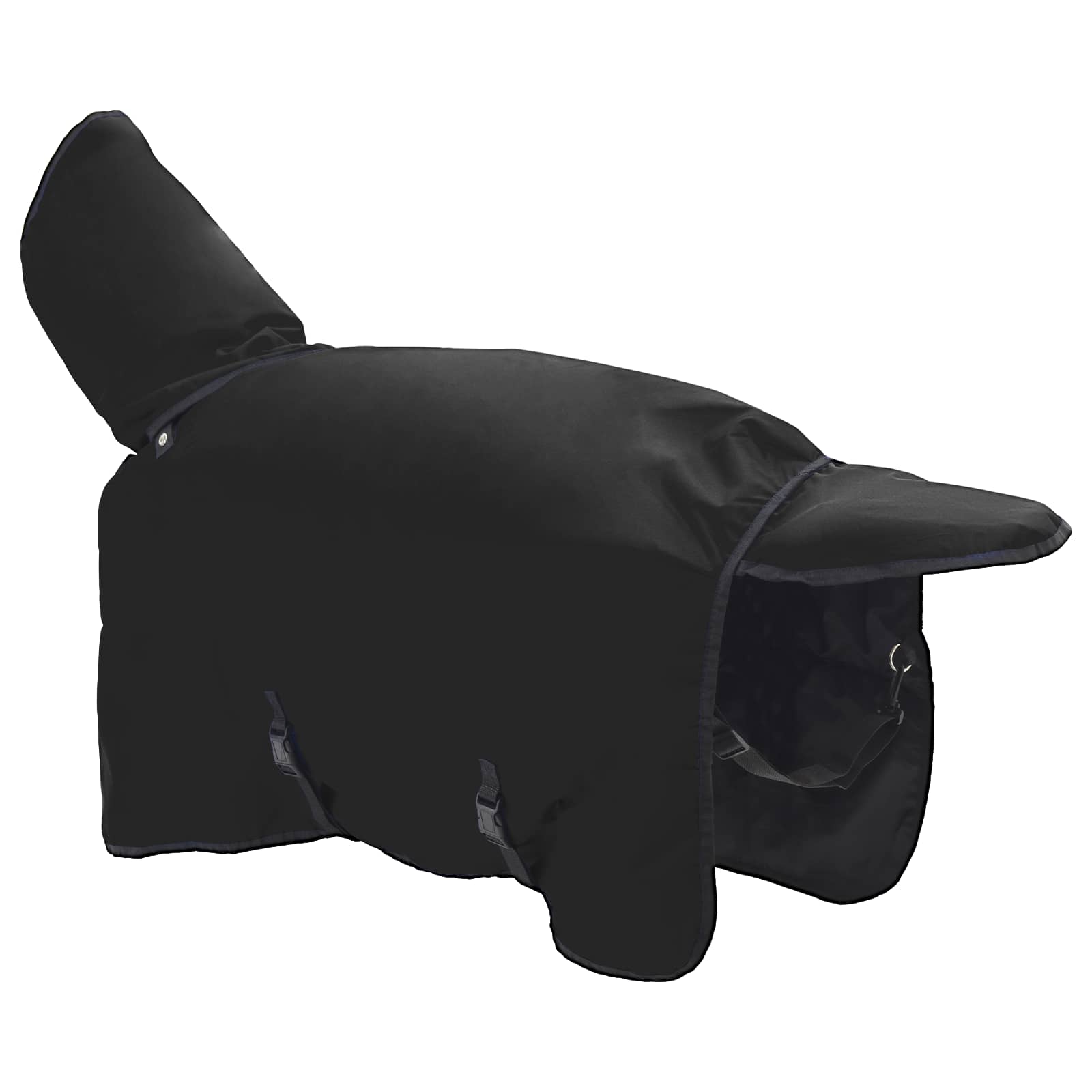 vidaXL Horse Blanket Full Black 85 cm Polyester 4