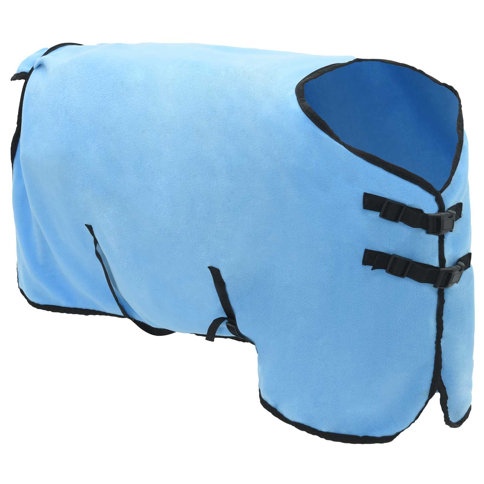 vidaXL Horse Blanket Full Aqua 115 cm Polyester Fleece 3