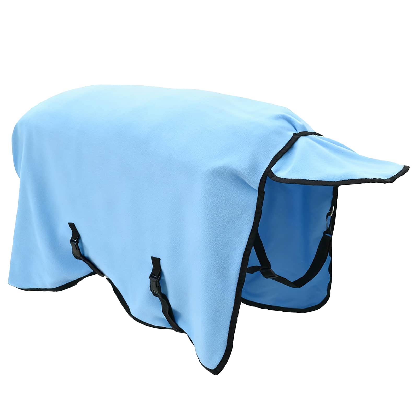 vidaXL Horse Blanket Full Aqua 115 cm Polyester Fleece 4