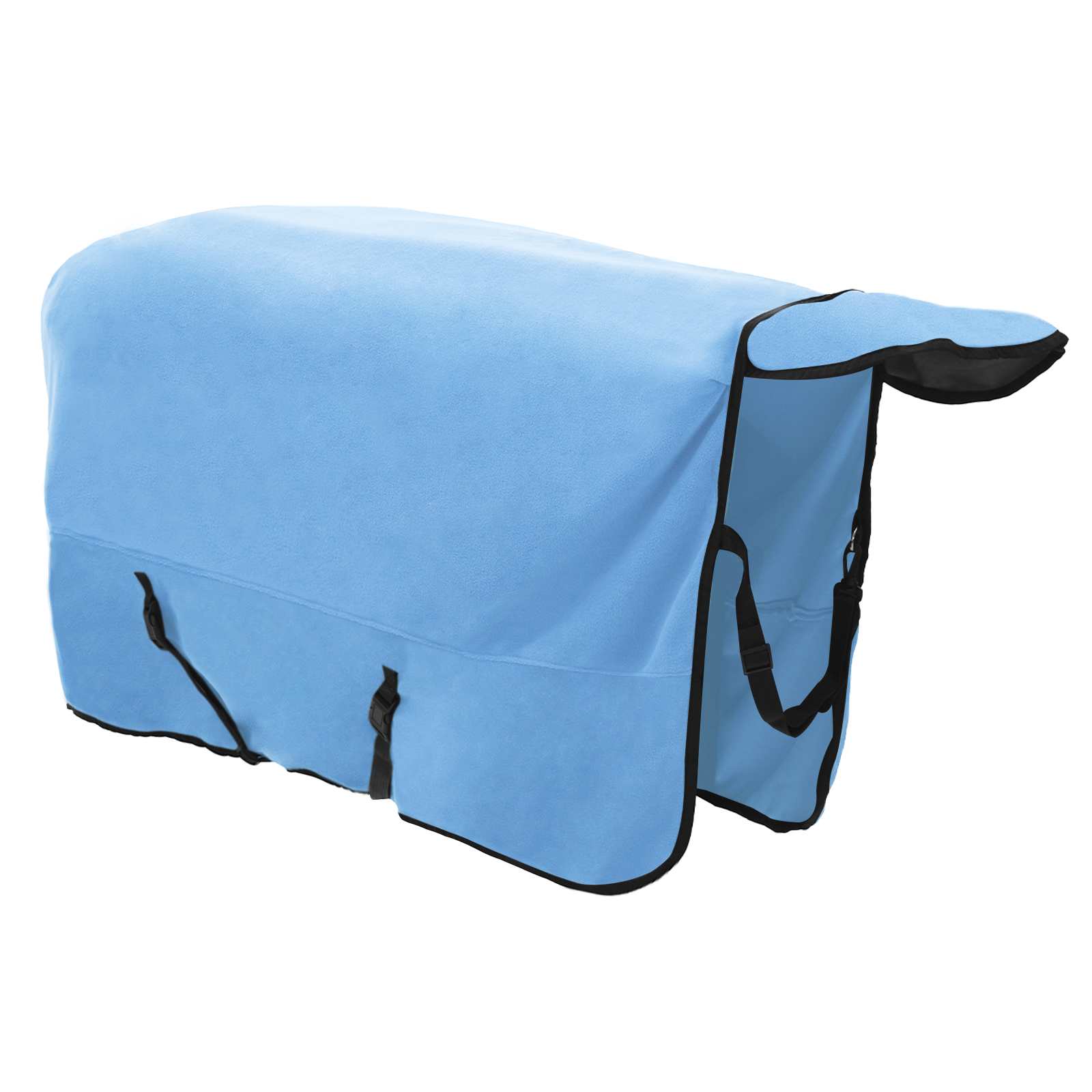 vidaXL Horse Blanket Full Aqua 125 cm Polyester Fleece 4