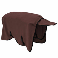 vidaXL Horse Blanket Full Dark Brown 115 cm Polyester Fleece 4