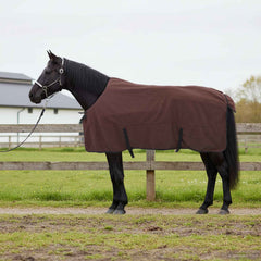 vidaXL Horse Blanket Full Dark Brown 125 cm Polyester Fleece 1