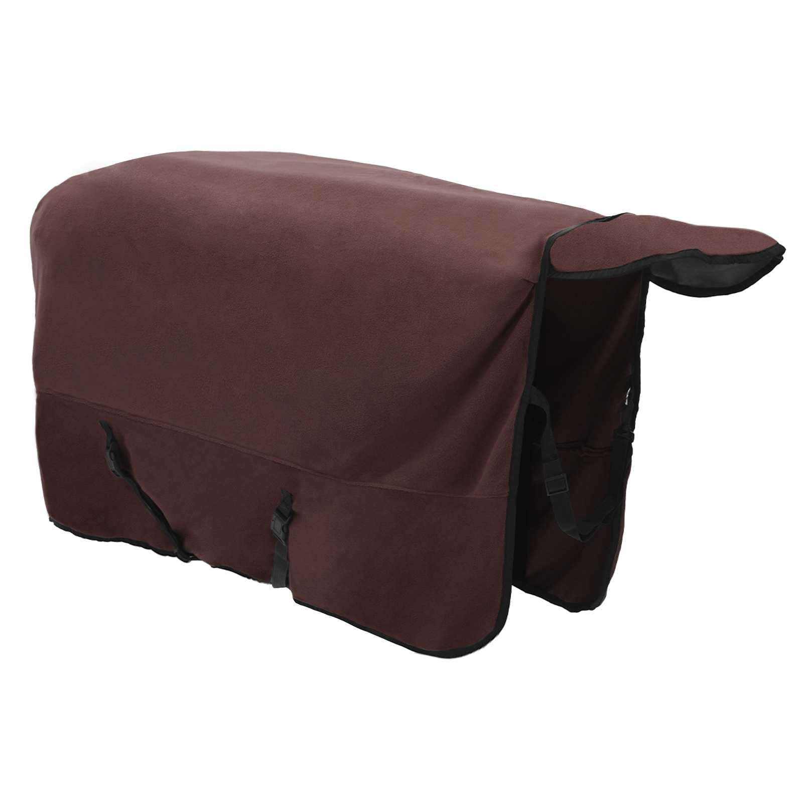 vidaXL Horse Blanket Full Dark Brown 125 cm Polyester Fleece 4