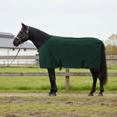 vidaXL Horse Blanket Full Dark Green 115 cm Polyester Fleece 1