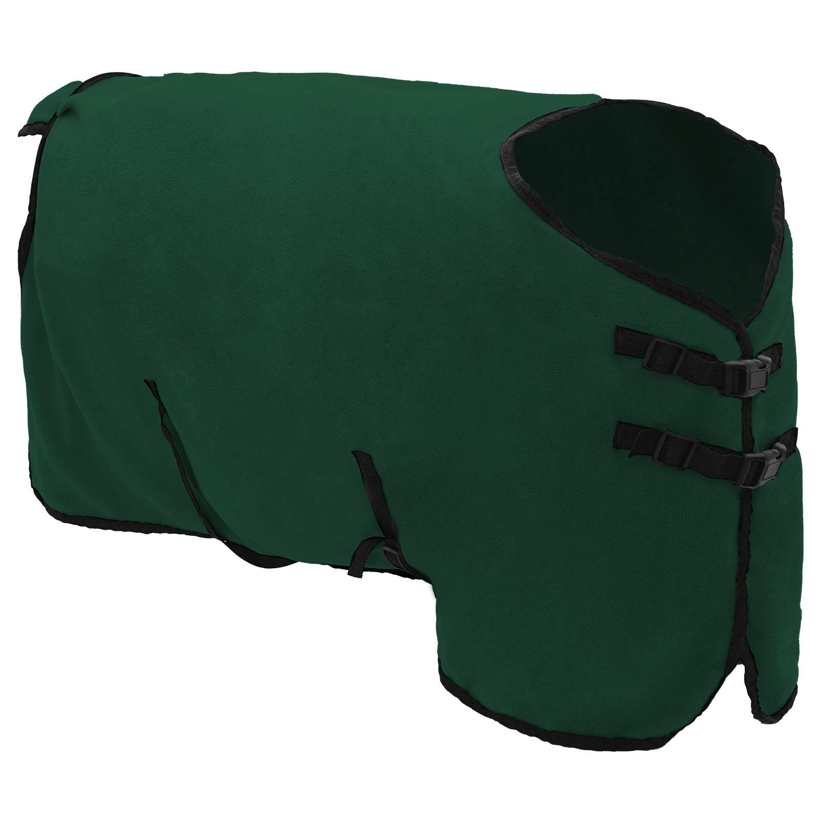 vidaXL Horse Blanket Full Dark Green 115 cm Polyester Fleece 3