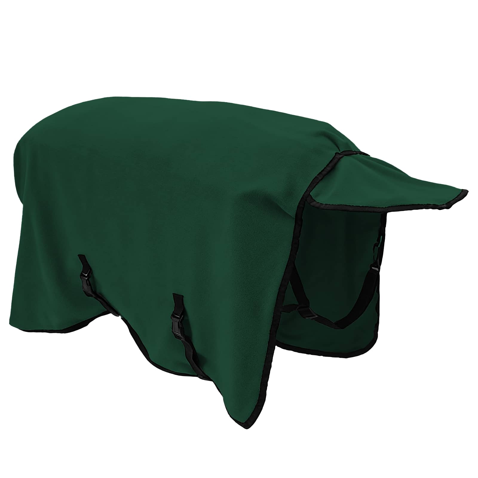 vidaXL Horse Blanket Full Dark Green 115 cm Polyester Fleece 4