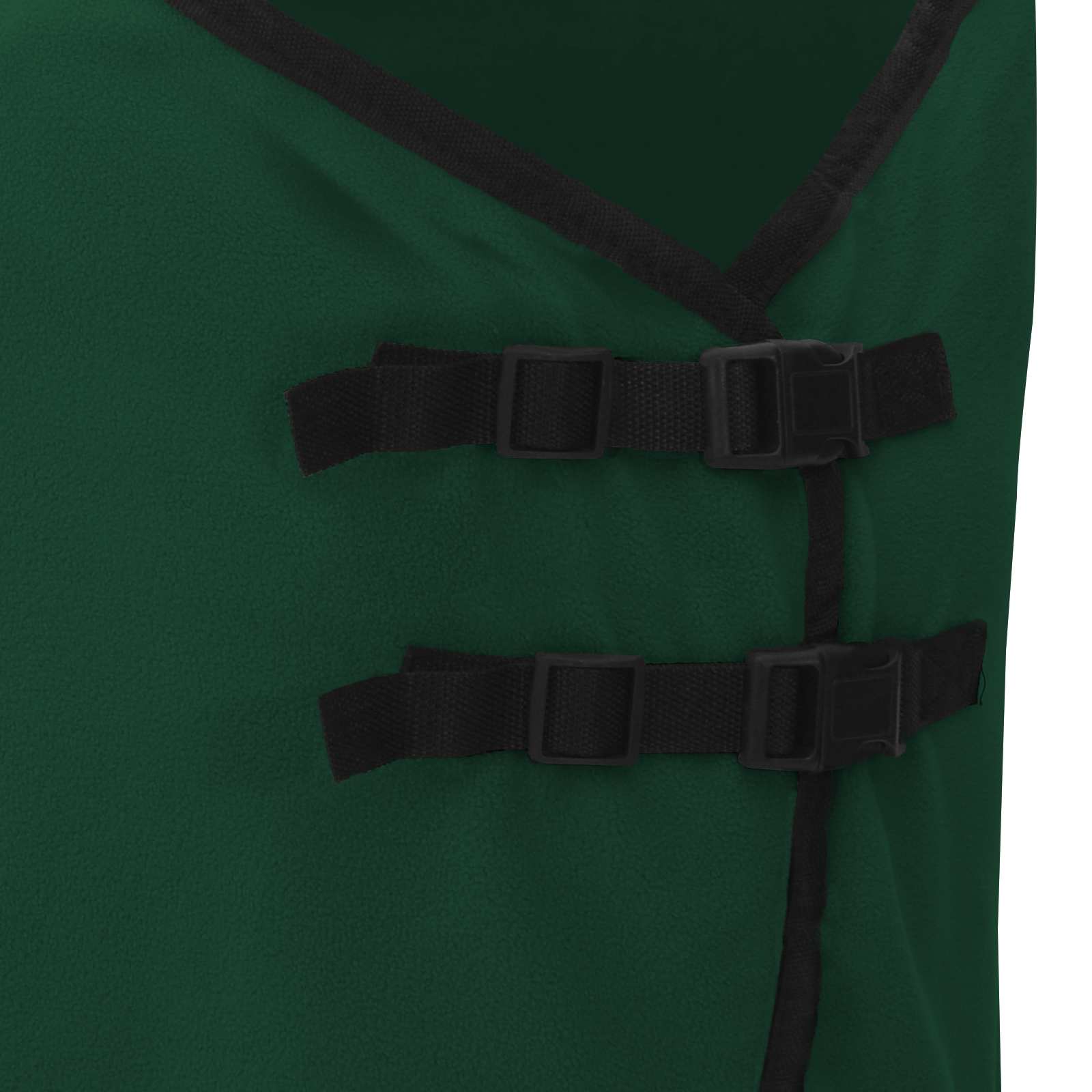vidaXL Horse Blanket Full Dark Green 125 cm Polyester Fleece 6