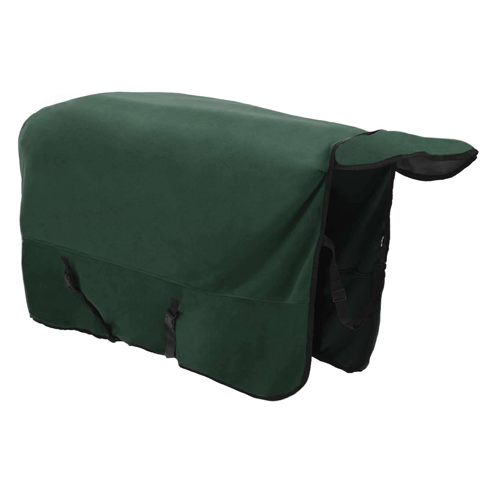 vidaXL Horse Blanket Full Dark Green 125 cm Polyester Fleece 4