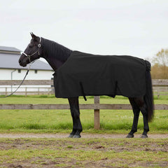 vidaXL Horse Blanket Black 125 cm Polyester Fleece 1