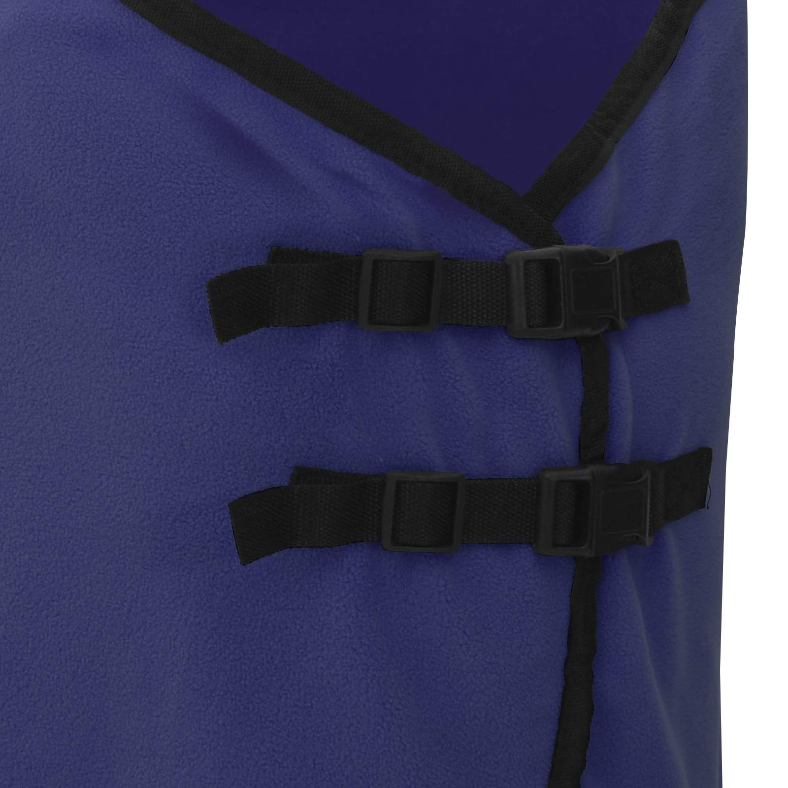 vidaXL Horse Blanket Navy Blue 115 cm Polyester Fleece 6