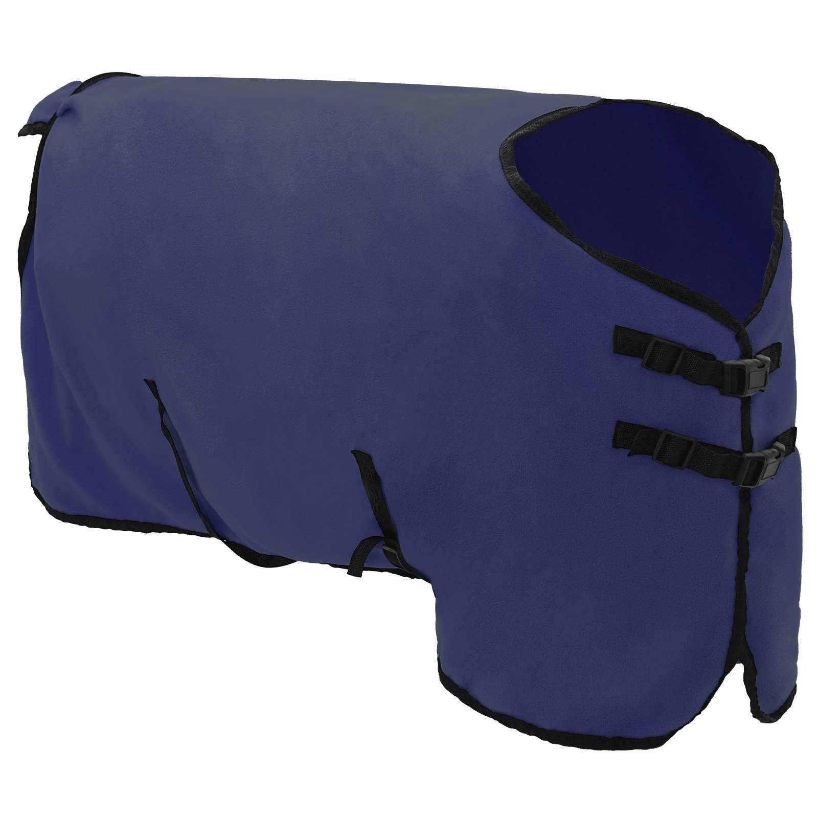vidaXL Horse Blanket Navy Blue 115 cm Polyester Fleece 3